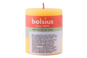 Свеча желтая 8х6.8см №103668780309 Bolsius 1шт