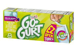 Yoplait Go-Gurt Low Fat Yogurt Cotton Candy / Melon Berry - 8 CT