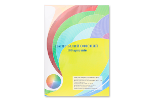 Папір офісний білий А4 80г/м2 100аркушів АйКью