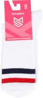 Шкарпетки жіночі MovementStandard №MS M0130S 157 39-41 білий-червоний
