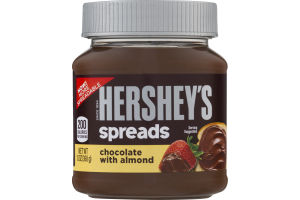 HERSHEY'S Spreads in Chocolate with Almond Flavor, 13-Ounce Jars