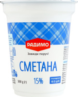 Сметана 15% РадиМо ст 300г
