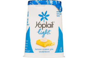 Yoplait Light Fat Free Yogurt Lemon Cream Pie