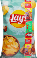 Чипсы картофельные Белые грибы со сметаной Lay's м/у 120г