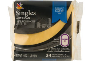 Ahold Cheese Singles American - 24 CT