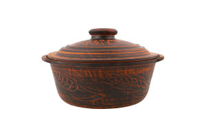 Жаровня 2л кераміка декор з ручками Духм'яна піч