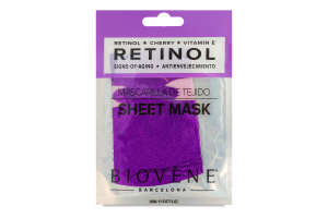 Маска для обличчя тканинна проти ознак старіння Ретинол Biovene 20мл