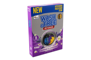 Порошок пральний Intense Жасмин та лаванда універсальний 400г Wash&Free