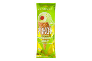 Морозиво 12% з комбінованим складом сировини у вафельному ріжку Фісташка-наполеон Малина Laska м/у 70г