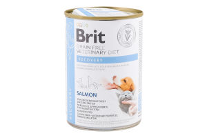Корм д/собак та котів Рековері відновлення після хвороби 400г ж/б Бріт ВетДієтс