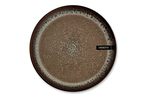 Тарілка десертна Bolzano чорно-коричнева кераміка 20,3см Ardesтo