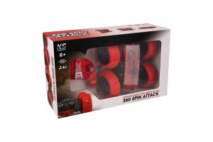 Машинка для детей от 6лет на радиоуправлении красно-черная №STUR8WB Трюковая KS Drive 1шт