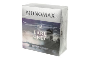 Чай черный цейлонский байховый с бергамотом Earl Grey Monomax к/у 100х2г