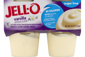 Jell-O Sugar Free Vanilla - 4 CT