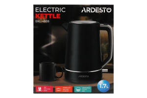 Електрочайник Otter 1,7л чорний матовий пластик Ardesto