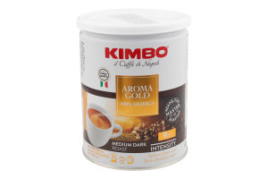 Кофе жареный молотый Aroma Gold Kimbo ж/б 250г