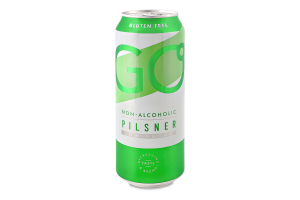 Пиво 500мл 0.5% безалкогольное светлое фильтрованное пастеризованное GO Pilsner Svyturys ж/б