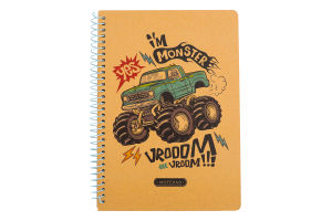 Блокнот А5 клітинка 80аркушів N9595 Буржуа