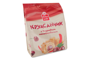 Круасанчик з вишневим наповнювачем Fine Life м/у 5х45г
