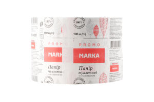 Бумага туалетная из макулатуры однослойная Marka Promo 1шт