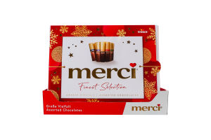 Набор шоколадных конфет с начинкой и без начинки Finest selection Merci к/у 250г