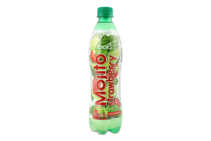 Напій безалкогольний Mojito strawberry соковмісний сильногазований 0,5л пет Biola