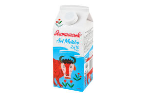 Молоко 2.6% пастеризованное Art moloko Яготинське т/п 750г