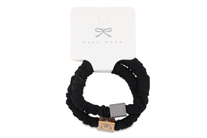 Резинка д/волосся однотонна текстиль 6см 2шт