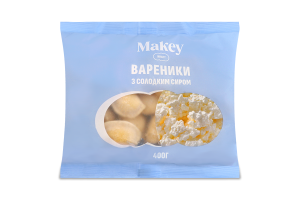 Вареники замороженные со сладким творогом Makey м/у 400г