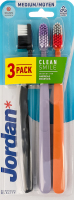 Щітка зубна Medium Clean Smile Jordan 3шт