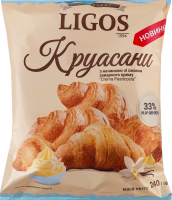Круасан з начинкою зі смаком заварного крему "Crema Pasticcera" , ТМ "LIGOS" 240г