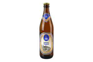 Пиво 0.5л 5.1% світле фільтроване солодове пастеризоване Hofbrau Original Hofbrau Munchen пл