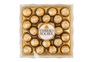 Конфеты вафельные покрытые молочным шоколадом и измельченными лесными орехами с начинкой Ferrero Rocher п/у 300г