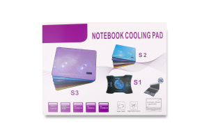 Підставка д/ноутбука охолоджувальна чорна 35*25см Хоко.