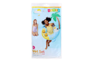Круг надувной для детей от 8лет №59266 99x76см Wet set collection Intex 1шт
