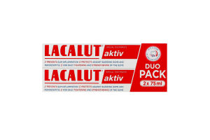 Паста зубная Aktiv Lacalut 2x75мл