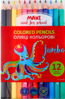 Набір Олівці Jumbo кольорові шестигранні 12 шт.