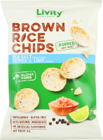 Чипсы B.Yond рисовые морская соль-черн перец-лайм