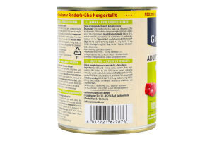 Корм д/собак з яловичиною кроликом та травами 800г ж/б ГранКарно