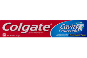 Colgate Cavity Protection Fluoride Toothpaste Regular Flavor