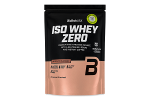 Добавка до раціону харчування порошкова ароматизована зі смаком лате Iso whey zero BioTechUSA 454г