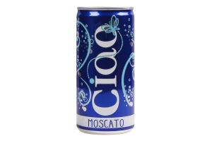 Вино 0.2л 8% белое газированное Moscato IGT Rubicone Frizzante Ciao ж/б