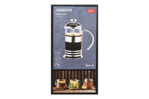 Френч-прес Gemini Asтi 800мл нержавіюча сталь/боросилікатне скло Ardesтo