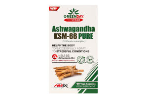 Добавка диетическая капсулы Ashwagandha KVM-66 Pure GreenDay ProVegan Amix 60шт