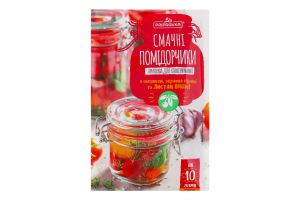 Приправа для консервування з часником, зернами гірчиці та листям вишні Смачні помідорчики Pripravka м/у 45г