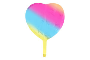 Кулька фольгована Сердце 9" без малюнка в асортименті Флексметал