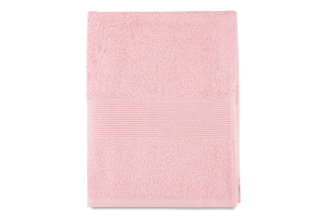 Рушник персиковий махровий з бордюром 50*90см 400г/м2 ГМ Текстайл
