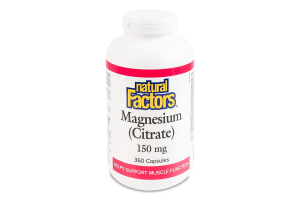 Добавка диетическая капсулы 150мг Магний цитрат Natural Factors 360шт