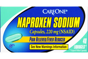 CareOne Naproxen Sodium Pain Reliever/Fever Reducer Liquidgels Capsules - 40 CT