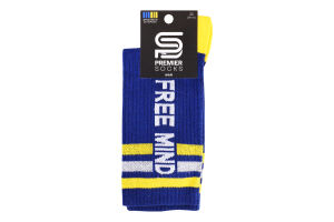 Шкарпетки чоловічі Premier socks класич з вис.рез. FREE MIND р.25-29 сині Арт.0632